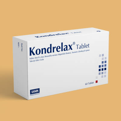 Assos Kondrelax (MSM, Devil s Claw kökü, Akgünlük Ekstresi, Turmeric Kökü) 60 Tablet - 1