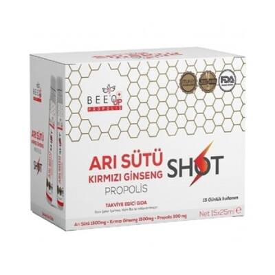 Bee'o Up Arı Sütü Kırmızı Ginseng Propolis Shot 15*25 Ml - 1