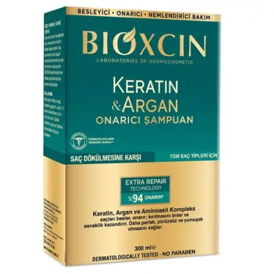 Bioxcin Keratin ve Argan Onarıcı Şampuan 300 ml - 1