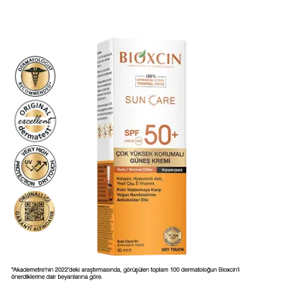 Bioxcin Sun Care Kuru Normal Ciltler İçin Güneş Kremi Spf 50+ 50 ml - 1