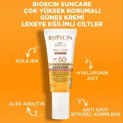 Bioxcin Sun Care Lekeli Ciltler için Güneş Kremi SPF 50+ 50 ml - Renkli - 3