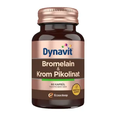 Dynavit Bromelain & Krom Pikolinat 60 Kapsül - 1