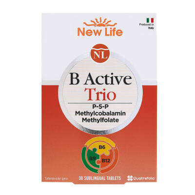 New Life B Active Trio Dil Altı 30 Tablet - 1