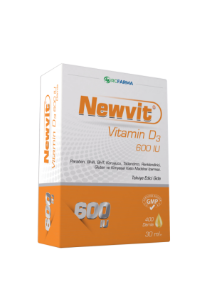 Newvit Vitamin D3 600 IU Damla - 1