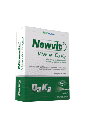 Newvit Vitamin D3 K2 Sprey / Damla - 1