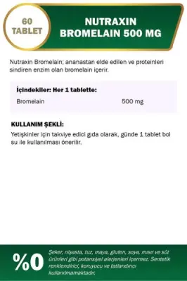 Nutraxin Bromelain 60 Kapsül - 2