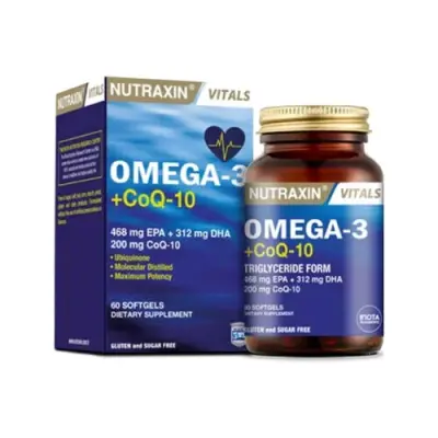 Nutraxin Omega-3 CoQ-10 60 Tablet - 1