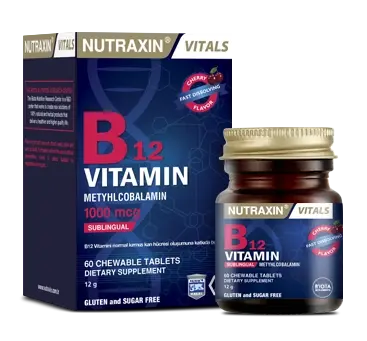 Nutraxin Vitals B12 Vitamin 60 Tablet - 1