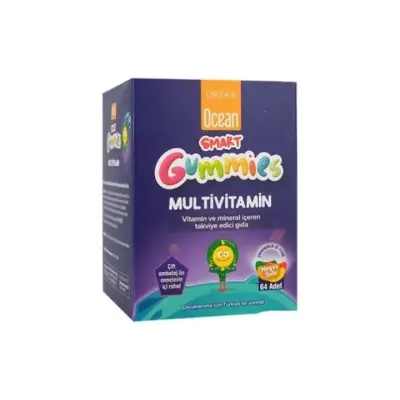 Orzax Ocean Smart Gummies Multivitamin Meyve Sulu Jel 64 Adet - 1