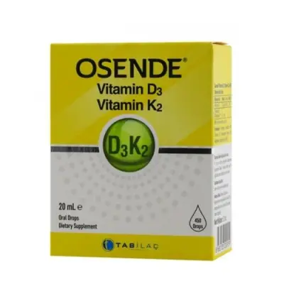 Osende Vitamin D3 K2 Takviye Edici Gıda 20 ml - 1