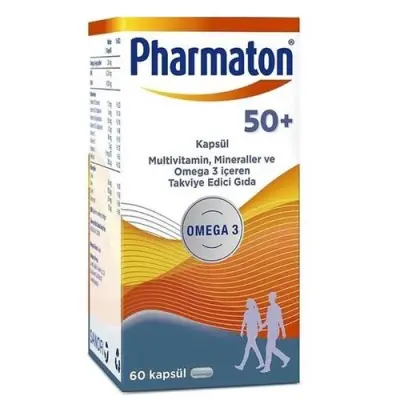 Pharmaton 50+ Plus Takviye Edici Gıda 60 Kapsül - 1