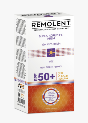 Remolent Tüm Cilt Tipleri İçin Hızlı Emilen Spf50+ Güneş Kremi 75 Ml - 1