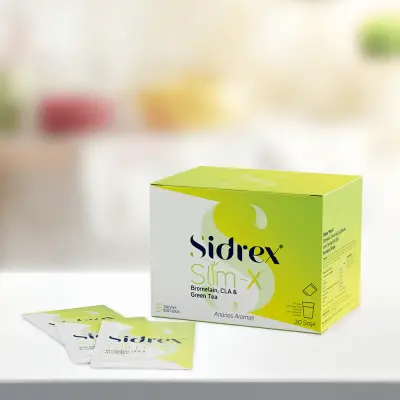 Sidrex Slm-X Bromelain, CLA ve Yeşil Çay Ekstresi içeren Takviye Edici Gıda 30 Saşe - 2