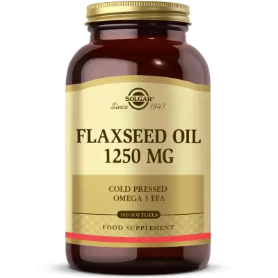 Solgar Flaxseed Oil Keten Tohumu Yağı 1250 mg 100 Yumuşak Kapsül - 1