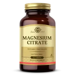 Solgar Magnesium Citrate Magnezyum Sitrat 200 mg 60 Tablet - 1