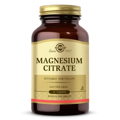 Solgar Magnesium Citrate Magnezyum Sitrat 200 mg 60 Tablet - 1