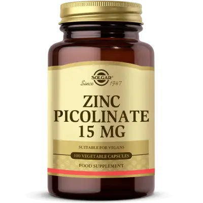 Solgar Zinc Picolinate 15 mg 100 Kapsül - 1