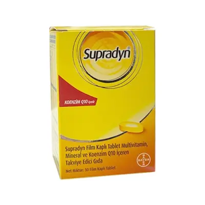 Supradyn Koenzim Q10 Multimineral Multimineral İçeren Takviye Gıda 30 Tablet - 1