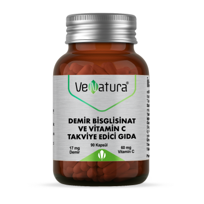 Venatura Demir Bisglisinat Vitamin C 90 Kapsül - 1