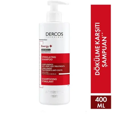 Vichy Dercos Energising Saç Dökülmesine Karşı Şampuan 400 ml - 1