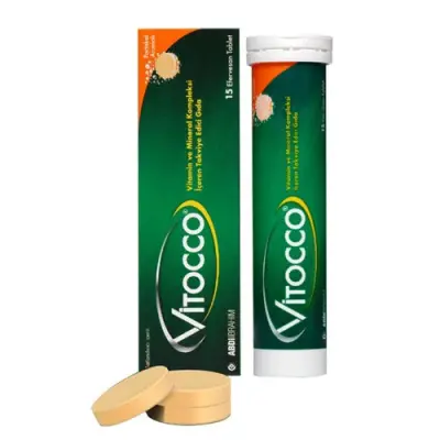 Vitocco Vitamin Mineral İçeren 15 Efervesan Tablet - 1