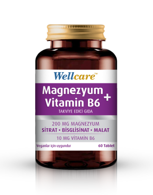 Wellcare Magnezyum + Vitamin B₆ 60 Tablet - 1